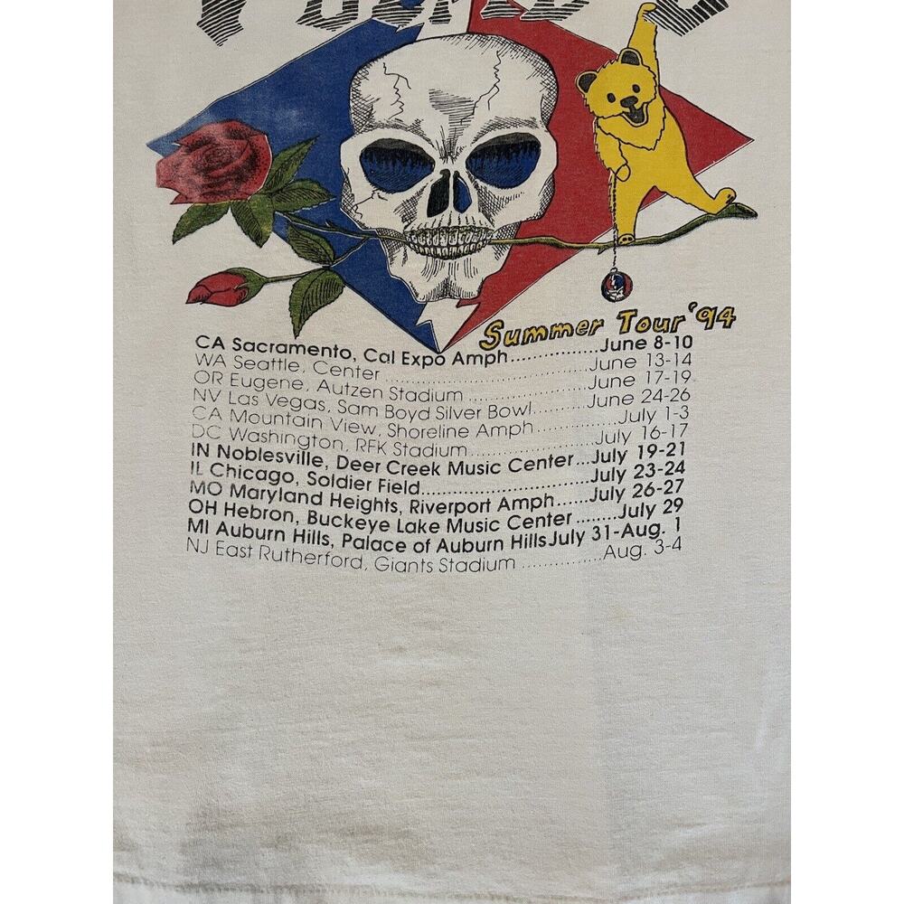 1994 Grateful Dead Rare T-Shirt Vintage Summer Tour It's Worth The Trip Size L - Picture 8 of 11